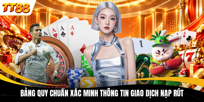 Bảng quy chuẩn xác minh thông tin giao dịch nạp rút