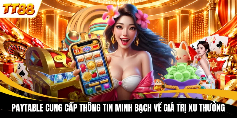 paytable cung cap thong tin minh bach ve gia tri xu thuong Paytable cung cấp thông tin minh bạch về giá trị xu thưởng