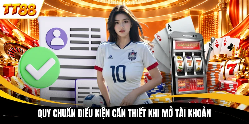 Quy chuẩn điều kiện cần thiết khi mở tài khoản